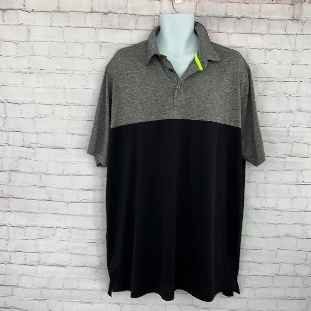 Foundry Supply and Co. short sleeve color block polo shirt size 2XL